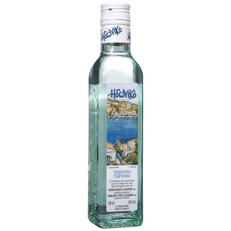 Idoniko Tsipouro mit Anis (200ml) Costa Lazaridi von Costa Lazaridi bei Araxxon - Hochwertiges griechisches Produkt. Idoniko Tsipouro mit Anis (200ml) Costa Lazaridi από Costa Lazaridi στο Araxxon - Αυθεντικό ελληνικό προϊόν.